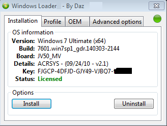 Windows 7 Loader activator